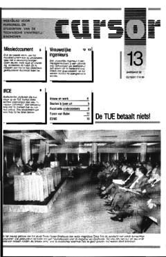 Voorzijde van magazine: Cursor 13 - 17 november 1989