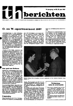 Voorzijde van magazine: TH berichten 38 - 23 juni 1967