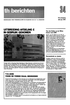 Voorzijde van magazine: TH berichten 34 - 28 mei 1971