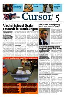 Voorzijde van magazine: Cursor 05 - 4 oktober 2007