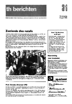 Voorzijde van magazine: TH berichten 31 - 14 april 1972