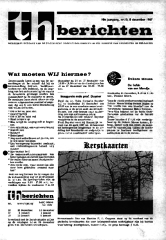 Voorzijde van magazine: TH berichten 15 - 8 december 1967