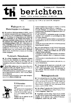 Voorzijde van magazine: TH berichten 16 - 22 januari 1965