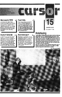 Voorzijde van magazine: Cursor 15 - 2 december 1993