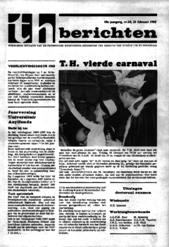 Voorzijde van magazine: TH berichten 24 - 23 februari 1968