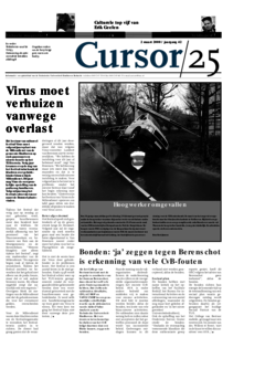 Voorzijde van magazine: Cursor 25 - 2 maart 2000