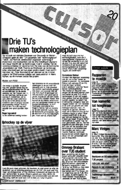 Voorzijde van magazine: Cursor 20 - 16 januari 1987