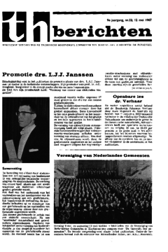 Voorzijde van magazine: TH berichten 32 - 12 mei 1967
