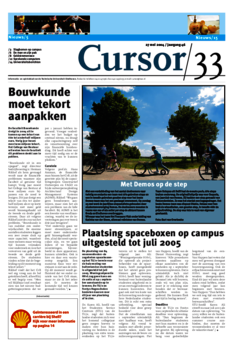 Voorzijde van magazine: Cursor 33 - 27 mei 2004